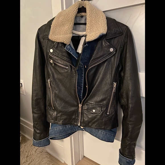 Doma Jackets & Blazers - Doma sherpa and denim leather jacket